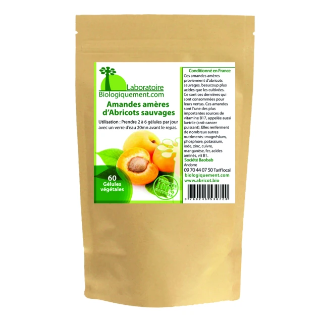 Gélules d'amandes amères d’Abricot